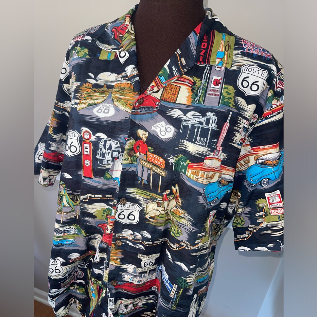 Pacific Legend Hawaiian Shirt Route 66 Mens Xl